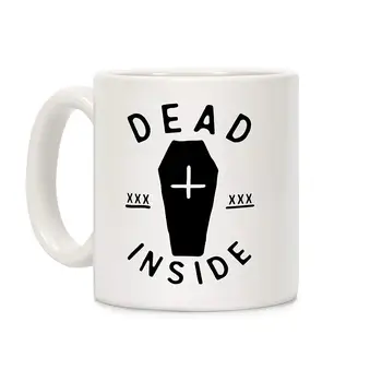 

Dead Inside White 11 Ounce Ceramic Coffee Mug
