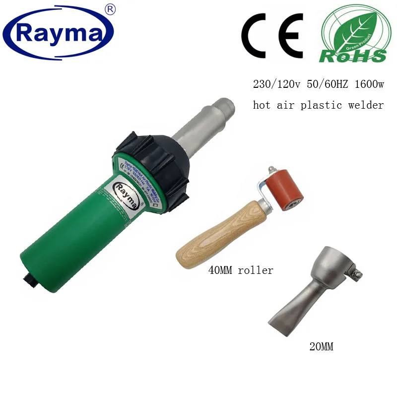 Hotsale hot air tarpaulin welder with roller 40MM flat nozlle and 20MM flat nozzle 5