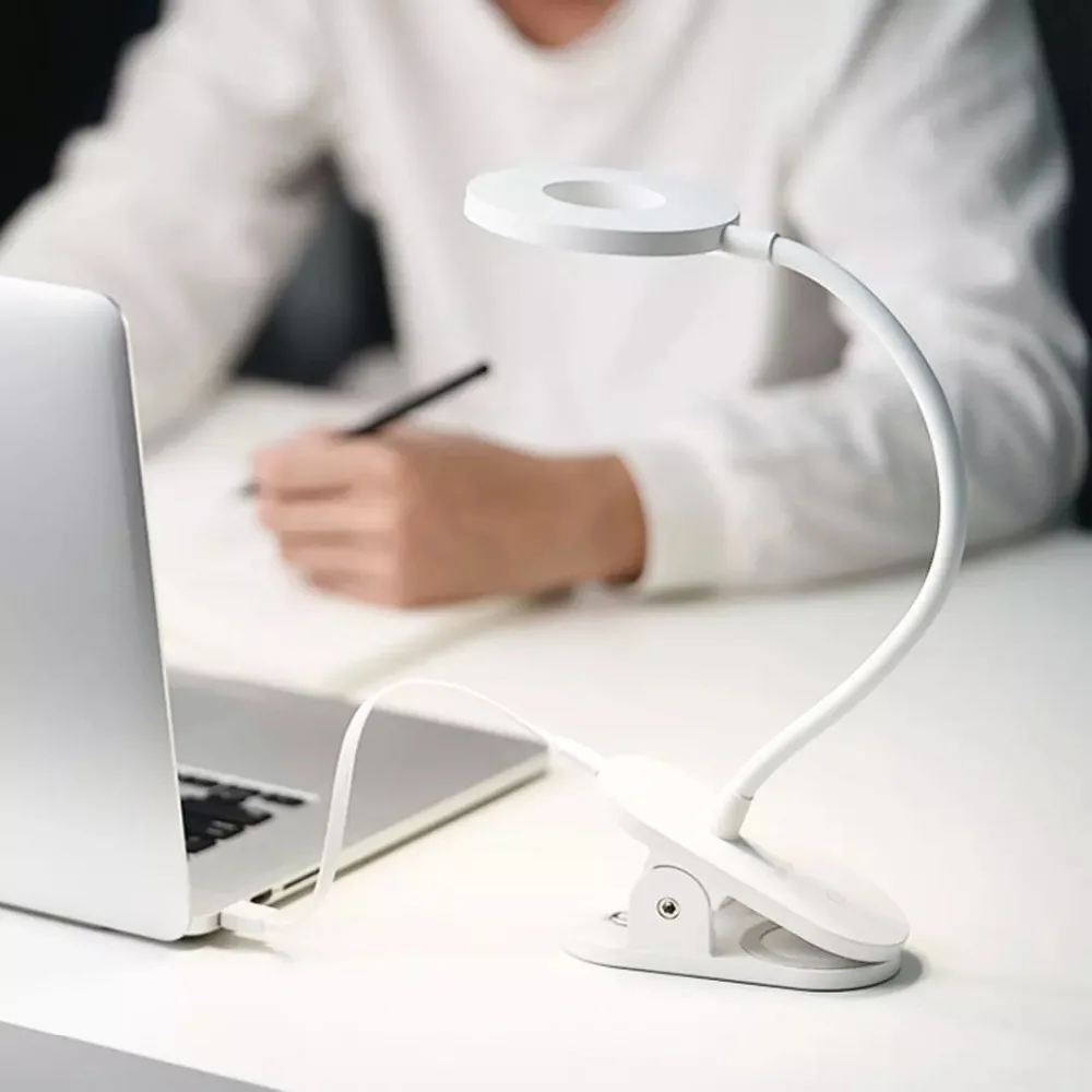 Tanie Yeelight led na biurko klips lampy lampka nocna z usb akumulator 360 stopni regulowany ściemniania czytanie lampa do sypialni