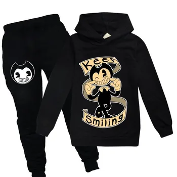 

Findpitaya 2020 New Bendy and the ink machine Sweatshirt and Pants for Kids bendy and the ink machine children clothes sets