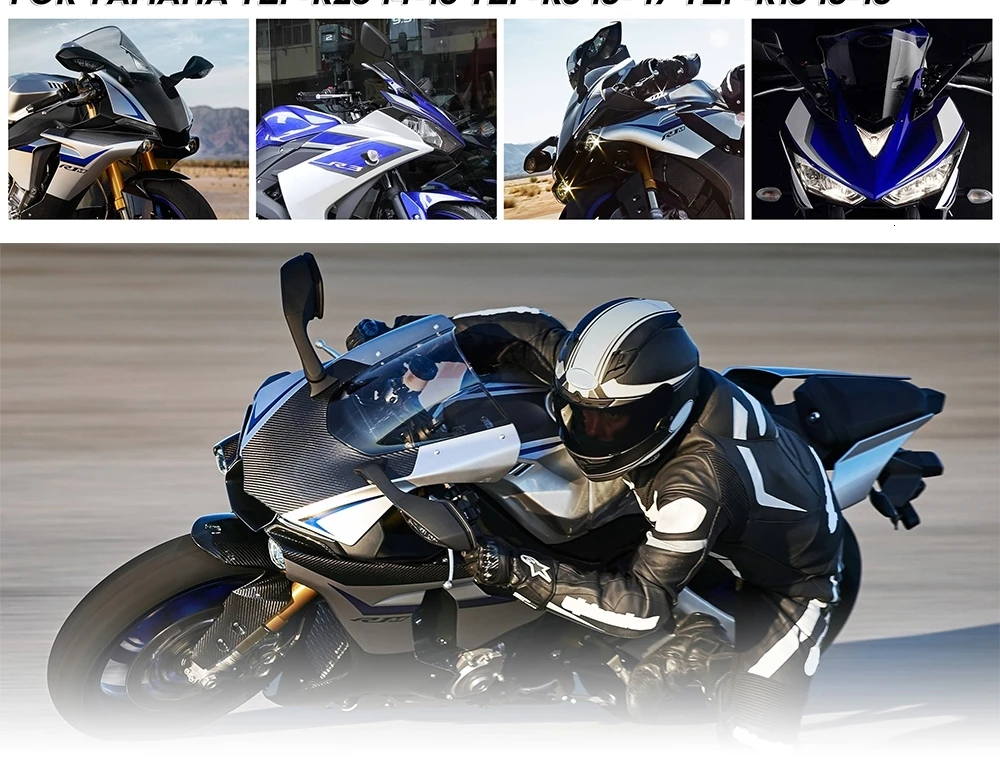 Боковые зеркала для мотоцикла, зеркала заднего вида для Yamaha YZF R3 R25 YZF-R3 YZF-R25