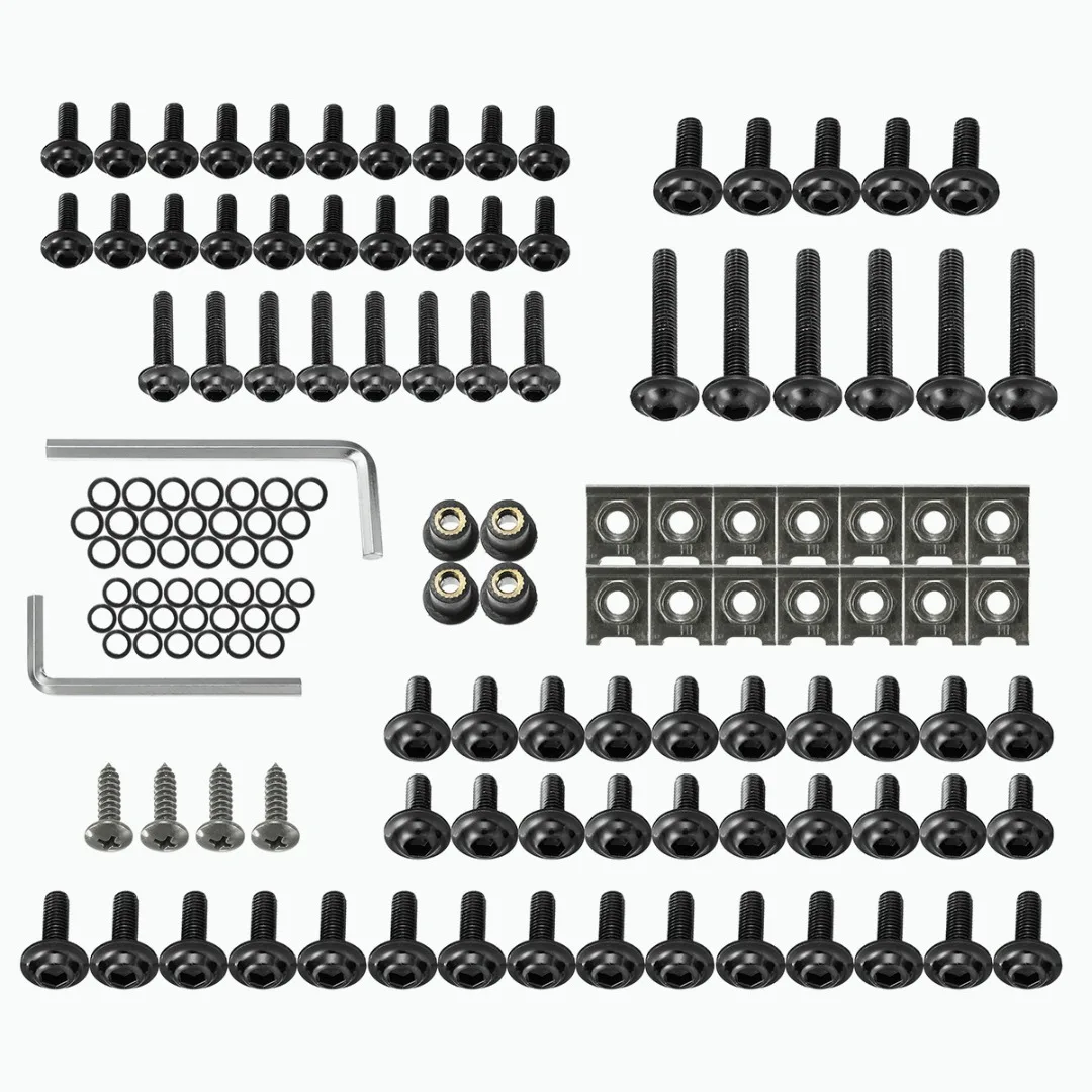 

137Pcs/set Aluminum Fairing Bolt Universal Motorcycle Fairing Body Bolts Fastening Clips Bolt Nuts Kit 6 Colors