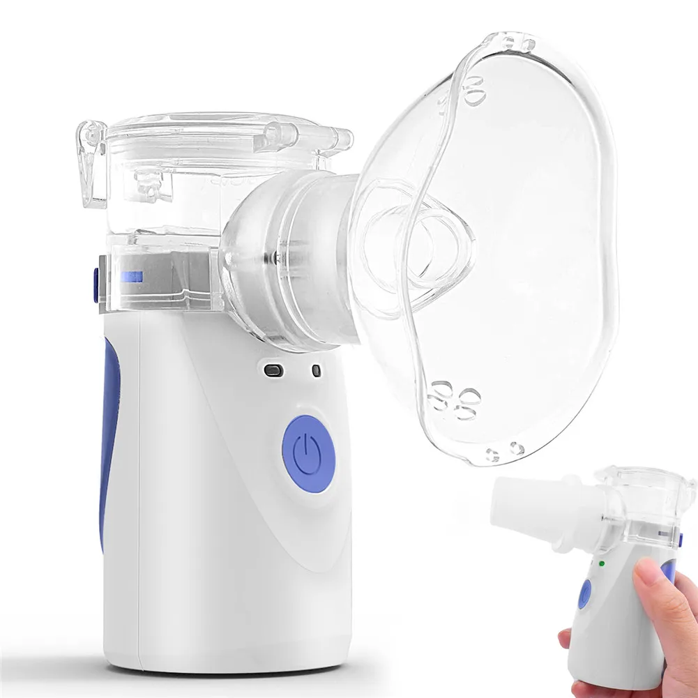 

Portable Mini Nebulizer for Adults and Children Handhold Ultrasonic Steam Atomiser Auto-stop Humidifier for Home Travel