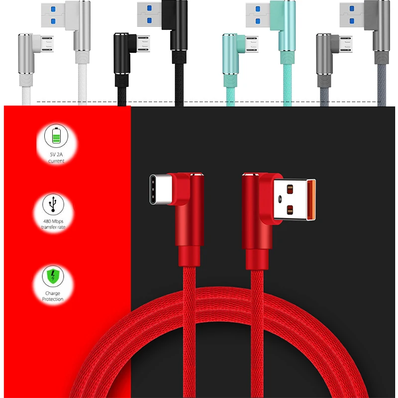 1-3 м Плетеный локоть сверхмощный Синхронизация данных быстрая 2.4A USB зарядное устройство кабель для samsung Galaxy S8 Plus Note 8 для iPhone 7 8 X
