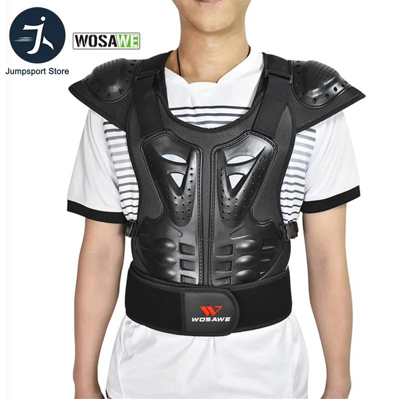 

WOSAWE Adult Cycling Armor Motorcycle Vest Chest Back Shoulder Body Protective Gear Motocross Skiing Skating Protective Armor