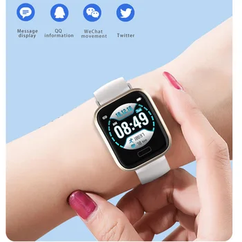 

Women's Smart Watch Color Screen Heart Rate Blood Pressure Monitor Steps Call Reminder Sports Bracelet