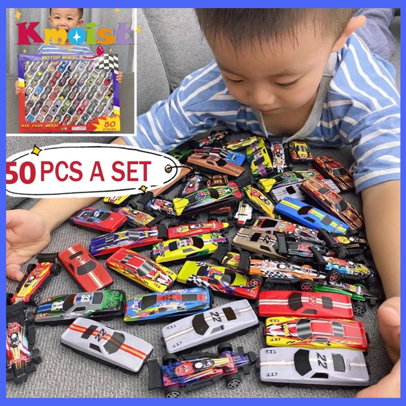 

50pcs Kid Mini Toy Car Set Car 1:50 Alloy Metal Racing Car Model Toys for Boys Children Collection Christmas Gifts Education Toy