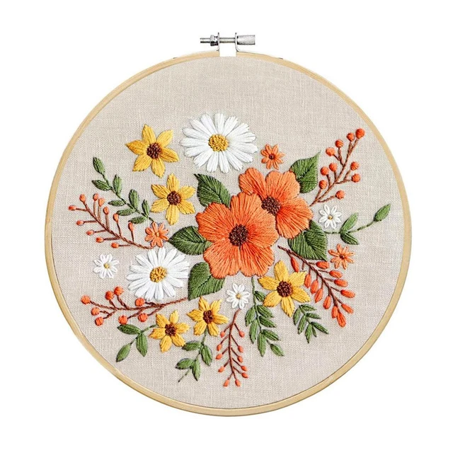 Flower DIY Embroidery Craft Kit Needlework Cross Stitch Set for Beginner  Pattern Printed Sewing Art Craft Painting Home Decor - AliExpress