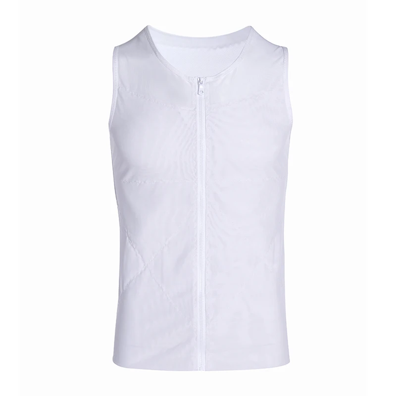 Men Shaper Corset For Man Slimming Waist Trimmer Zipper Body Shapers Control Belly Tops Abdominal Vest Waist Trainer Tummy