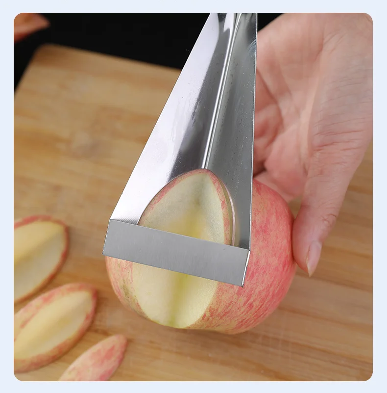 Triangle Fruit Carving Knife, 2Pcs Stainless Steel Fruit Platter Kitchen  Artifact, Vegetable Knife Non-slip Carving Blade Tool 