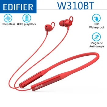 

EDIFIER W310BT Bluetooth Earphone Wireless Bluetooth 4.2 In-Ear Stereo Earphones Soft Ergonomic Design IPX5 8.5 Working Time