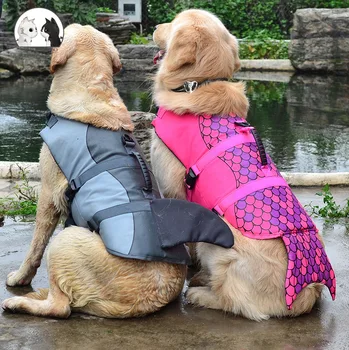 

Cute Pet Dog Lifesaver Jacket Coat Vest Cosplay Mermaid Summer Swimwear Pet Dog Swimming Preserver Pet Dog Shark Shape Swimsuit