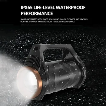 

2500LM XHP99 + COB LED Handheld Flashlight Waterproof Outdoor Fishing Torch Multifunctional induction zoom hand lamp searchlight