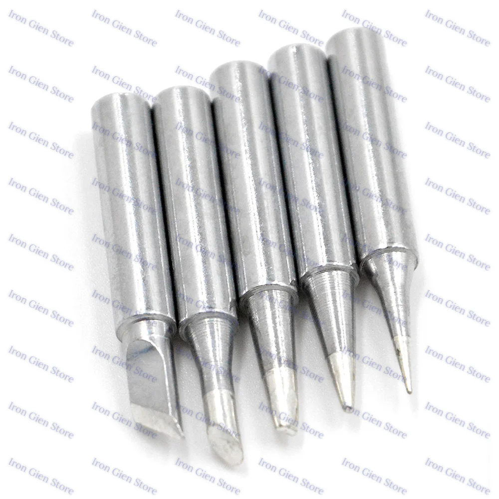 5pcs Soldering Iron Tips Pure Copper 900M  Soldering Iron Tips Solder Tip Tool Replacement for 936 Rework Station Wielding Tip best soldering station