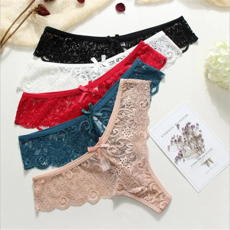 

New Women Lingerie G String Lace Underwear Femal T-back Thong Sheer Panties Japan Style Hot Sale Transparent Knickers