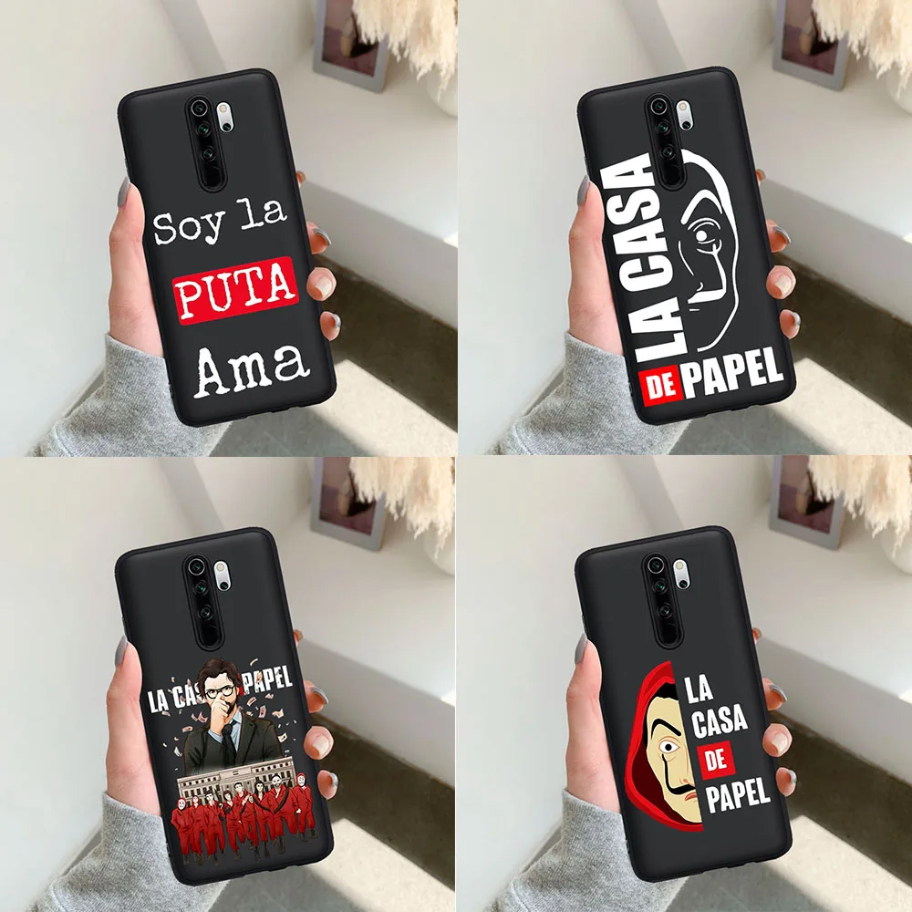Spain TV series La casa de papel Soft Silicone TPU Phone Case Cover For Xiaomi Redmi Note 5 6 pro 7 8 Pro Mi 9T K20 | Мобильные