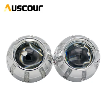

3.0 inch H7Q5 Bixenon car hid Projector lens with shrouds demon eyes h7 lamp model AC xenon kit bulb mofify assembly kit