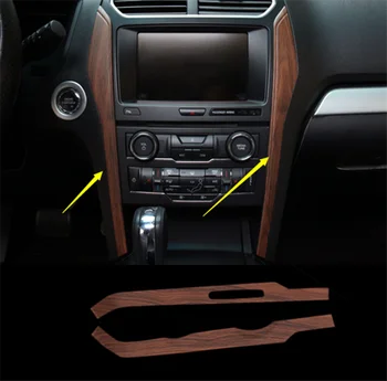 

Car modification Car accessories Wood Grain Center Console Stripe Decorative Trim For Ford Explorer 2013-2018