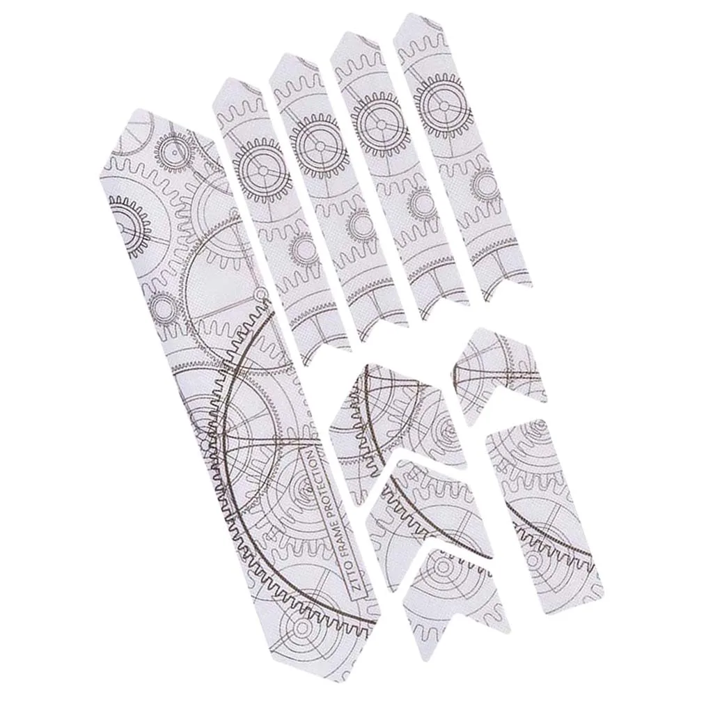 Велосипед наклейки протекторы устойчивый к царапинам Пастер с рисунком шестерни