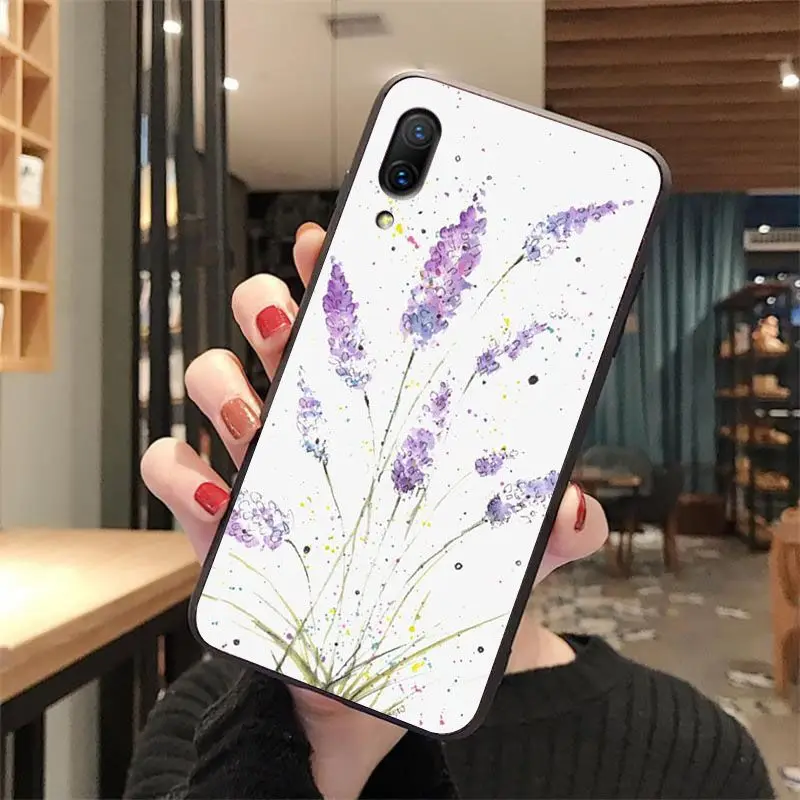 Watercolor flower Dandelion Lotus Lavender