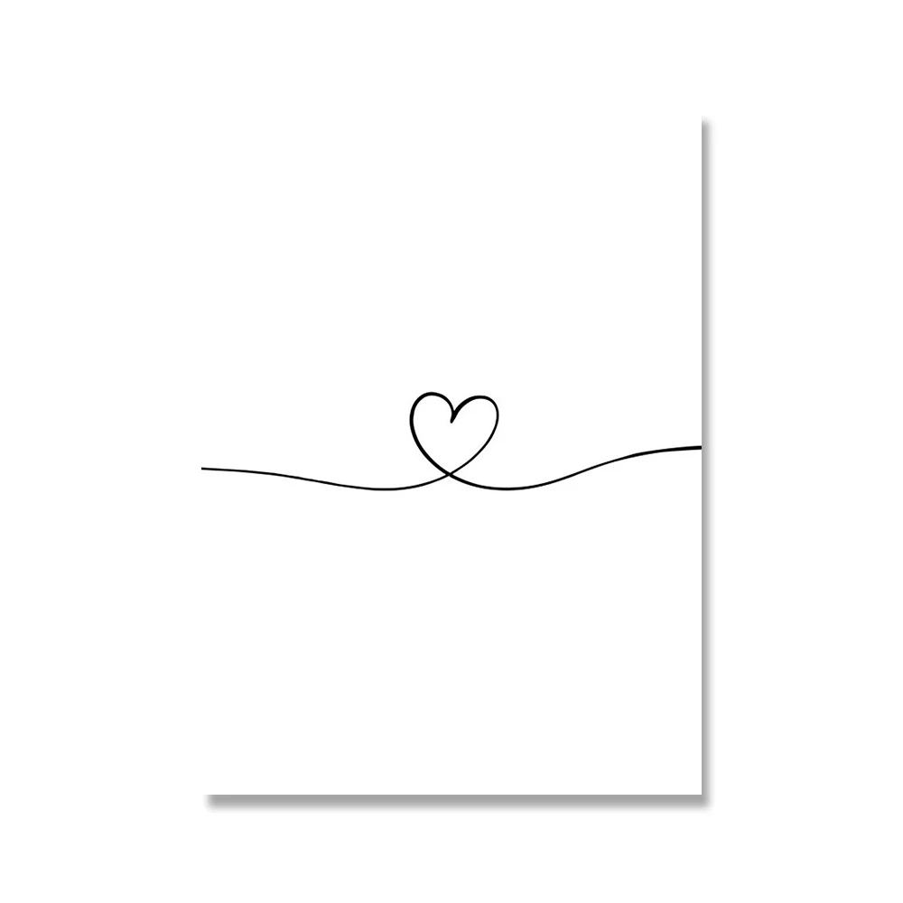 Minimalist-Black-and-White-Sweet-Dreams-Quotes-Heart-Love-Canvas-Painting-Nursery-Posters-Prints-Wall-Art (3)