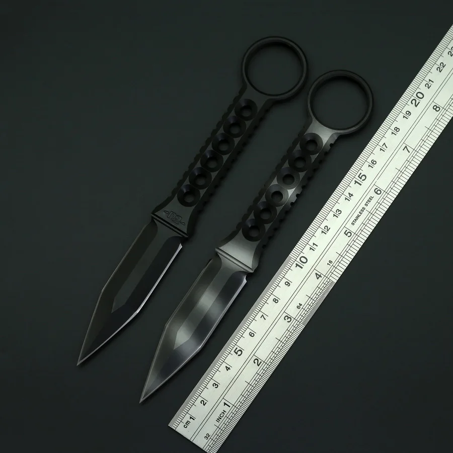 

BEKETEN ZU Tactics Knife Fixed A2 Steel Blade Outdoor Camping Hunting Survival Straight Knives Utility EDC Tools With K Scabbard