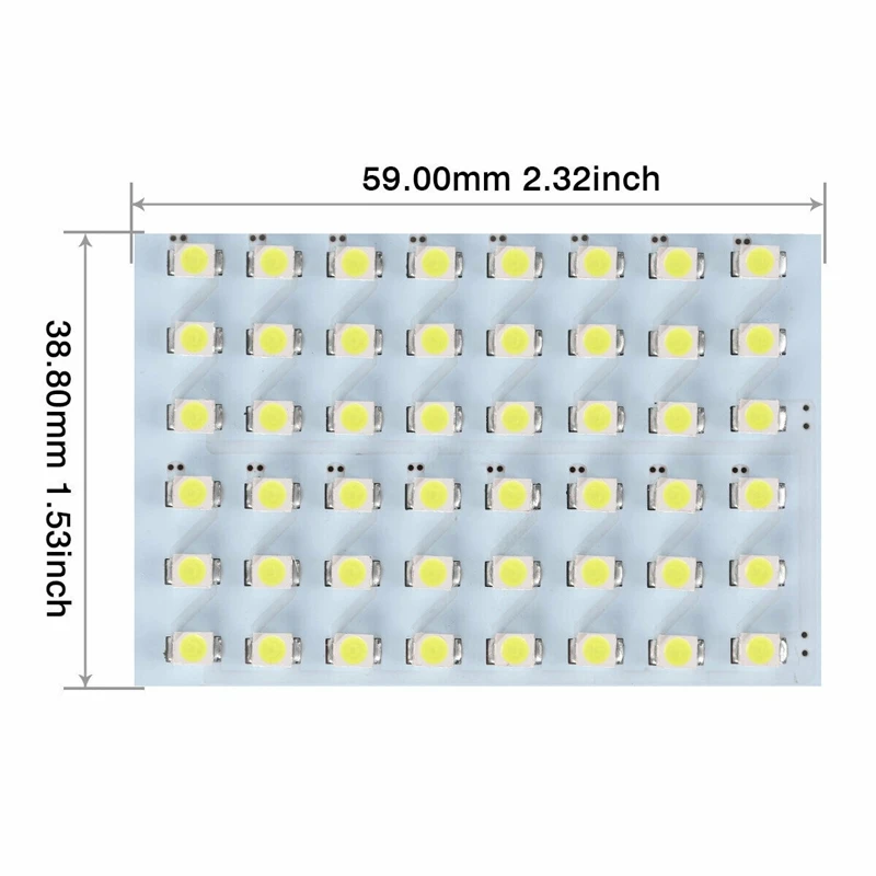 10X Белый RV трейлер 48SMD внутренняя панель светодиодный Купол Карта светильник 1156 адаптер BA15S