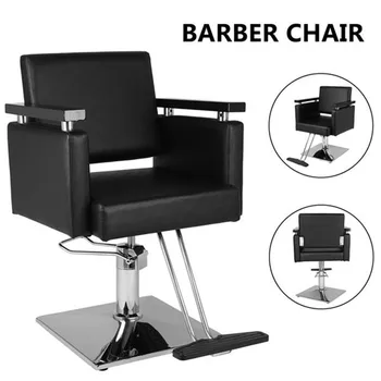 

Hair Beauty Equipment Hydraulic Barber Chair Modern Black Styling Salon Haircut