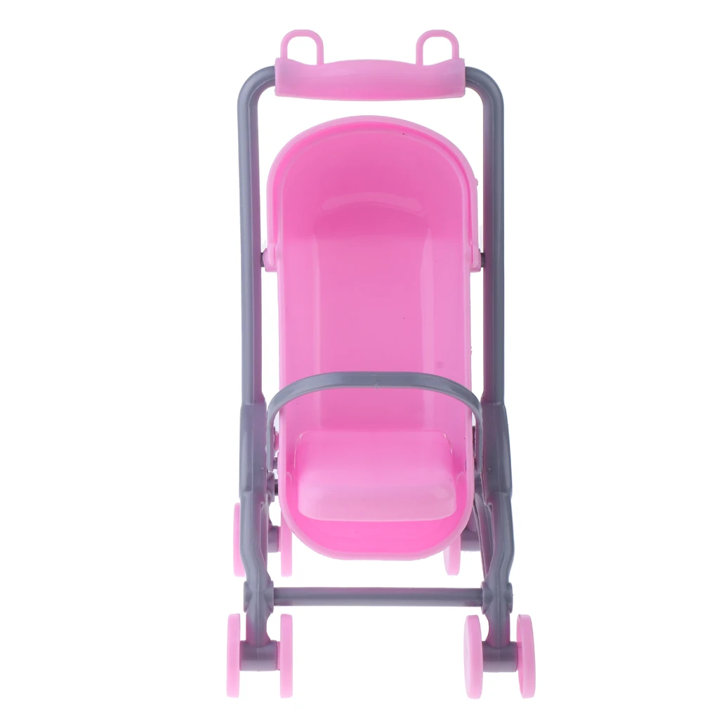 Miniature Cradle Bed Stroller Furniture Pretend Play For  Dolls House