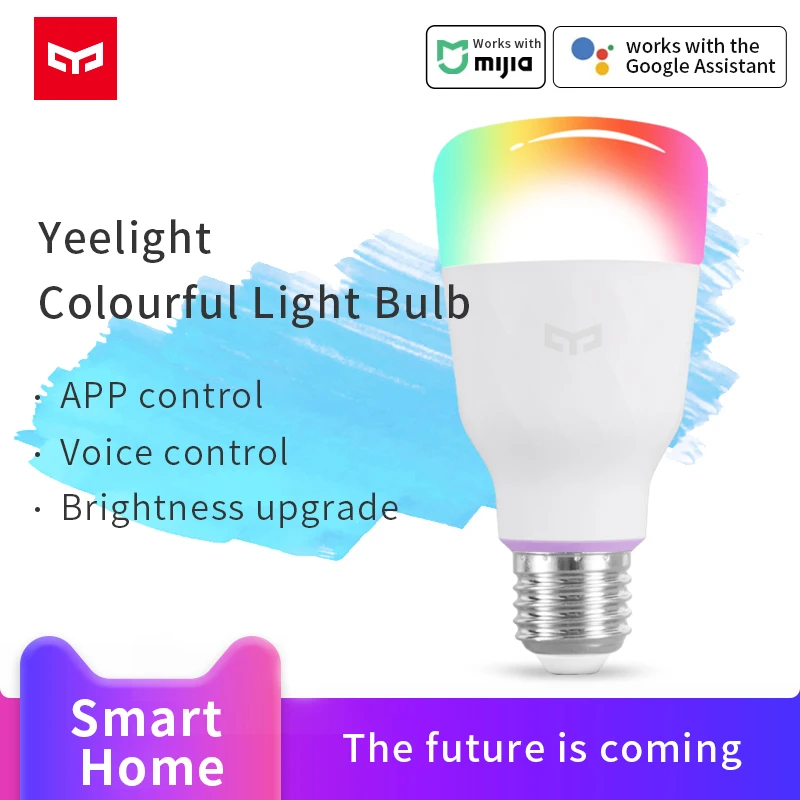 Умная Светодиодная лампа Yeelight S1 умная домашняя цветная E27 10 Вт люменов туннельная
