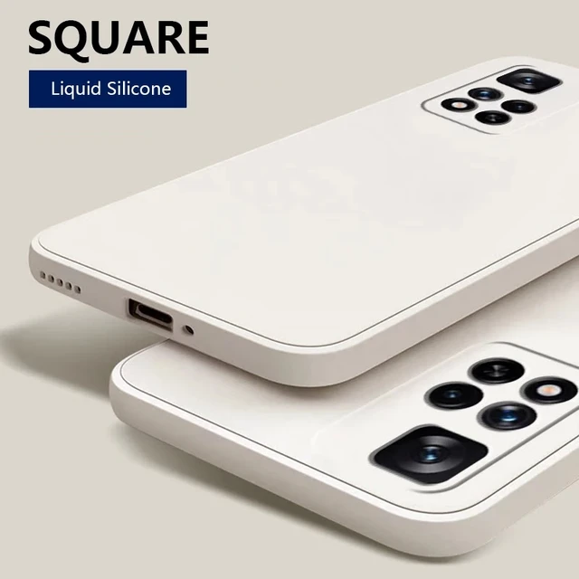 Funda Xiaomi Redmi Note 11 Square Silicona - Funda Mate Suave