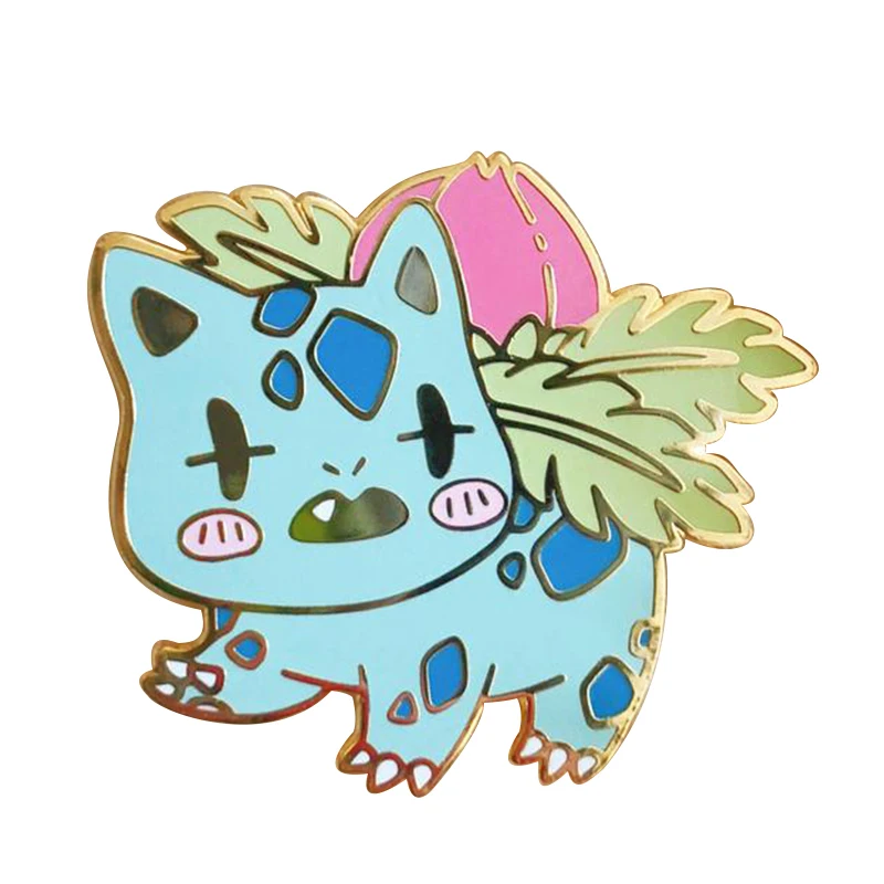 

Blue Ivysaur Flower Pin
