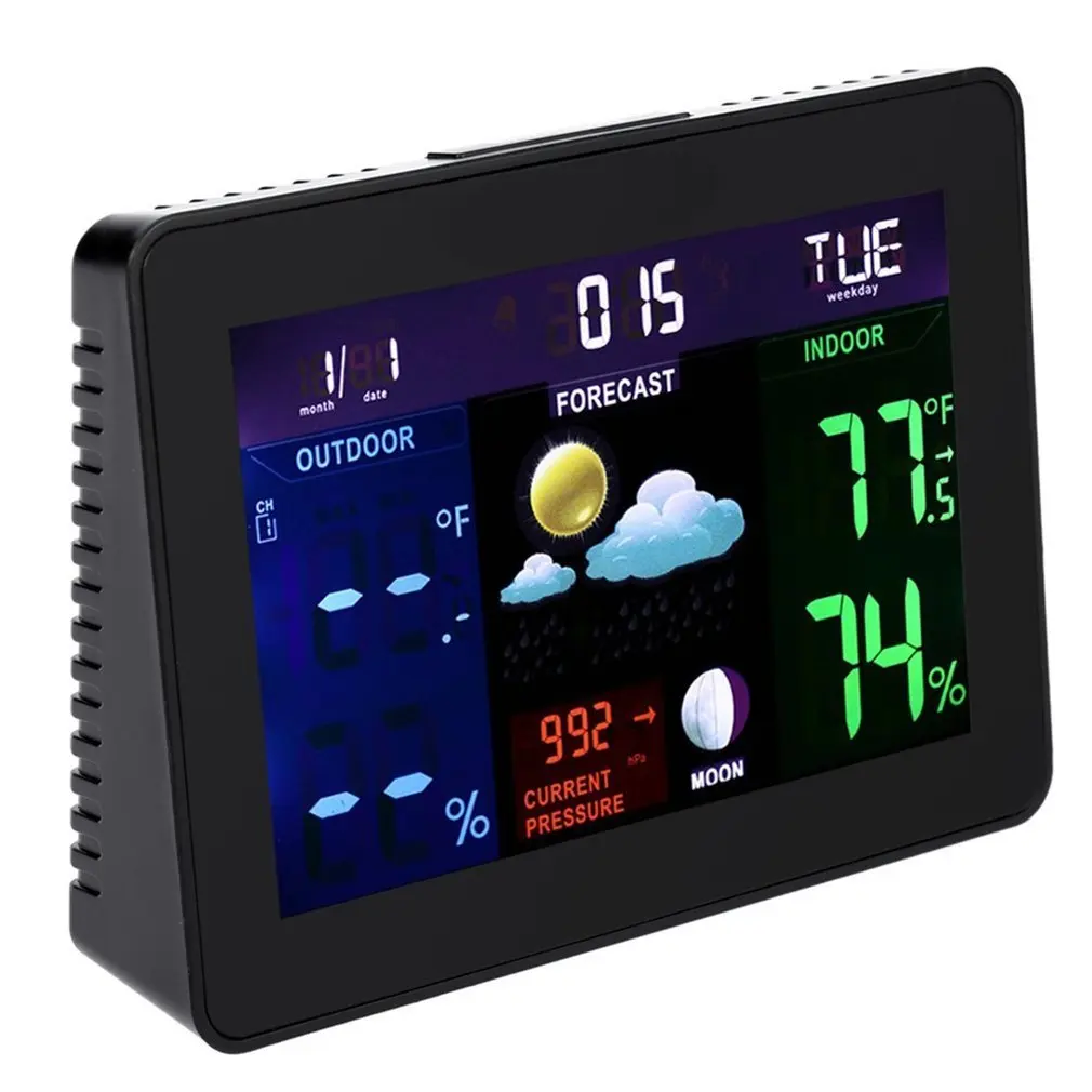 TS-70 цифровой ЖК-дисплей беспроводной Крытый Открытый Погода часы метеостанция тестер будильник