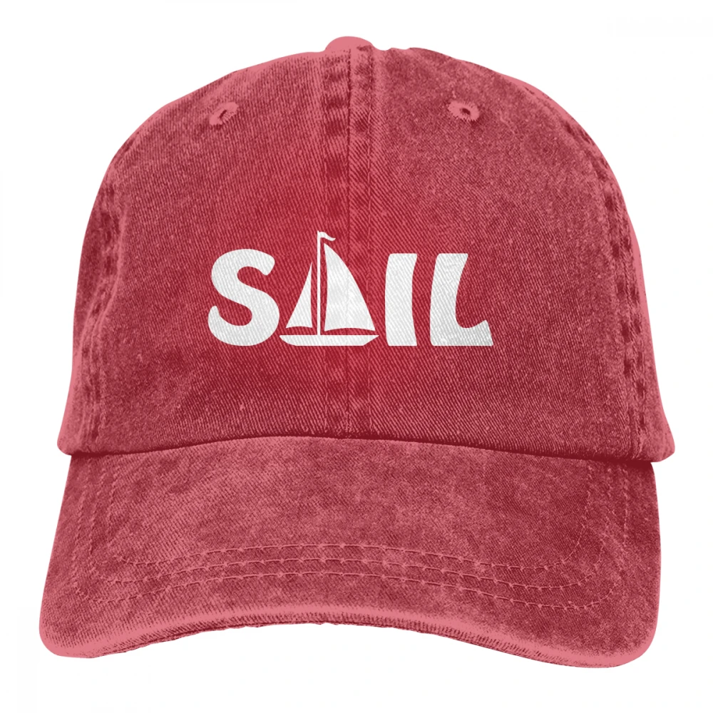 Sail Sailors Casquette черные унисекс Мужские Женские джинсовые бейсболка с ремешком кепки Регулируемая шляпа для гольфа папа