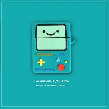 

For AirPod 2 Case 3D Adventure Time Game Machine Cartoon Soft Silicone Earphone Cases For Airpods Case Cute Cover Funda