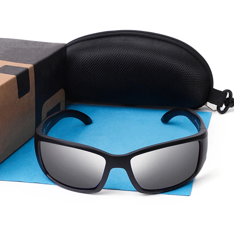 Винтажные поляризационные солнцезащитные очки, мужские очки для рыбалки, мужские очки для вождения, фирменный дизайн, Ретро стиль, Blackfin, квадратные солнцезащитные очки Oculos