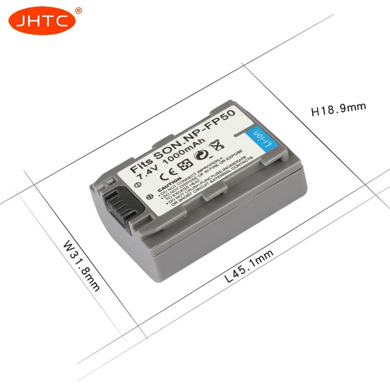 NP-FP50 Батарея для sony NP-FP30 NP-FP60 NP-FP70 NP-FP71 NP-FP90 sony DCR-SX40 SX40R SX41 HDR-CX105 NPFP50 мА/ч. Аккумулятор 1000 мАч