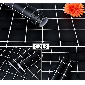 

1m Modern Wallpapers Checkered Pattern Self-Adhesive Contact Paper Living Room Furniture Desktop Vinyl Wall Paper Home Decor