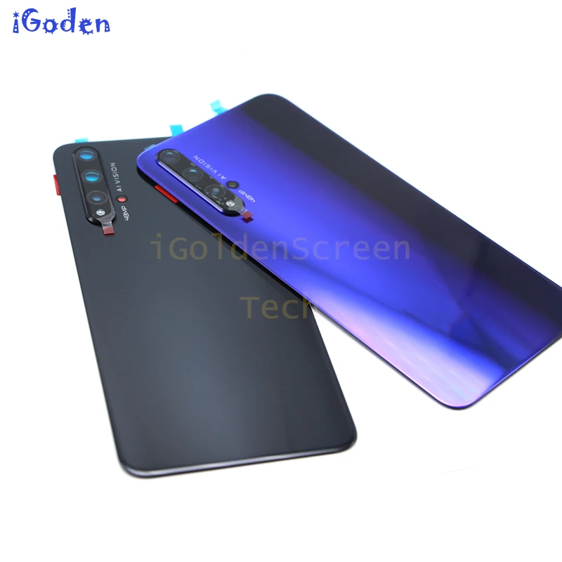 Back Glass Cover For 6.26" Huawei Honor 20 Battery Cover Back Panel Honor 20 Rear Glass Door Housing Case With Adhesive