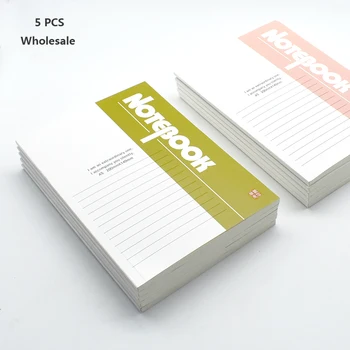 

5 PCS Notebook For Students diary, homework, classroom taking notes, A5 size lined pages 75 GSM 112 / 72 pages optional