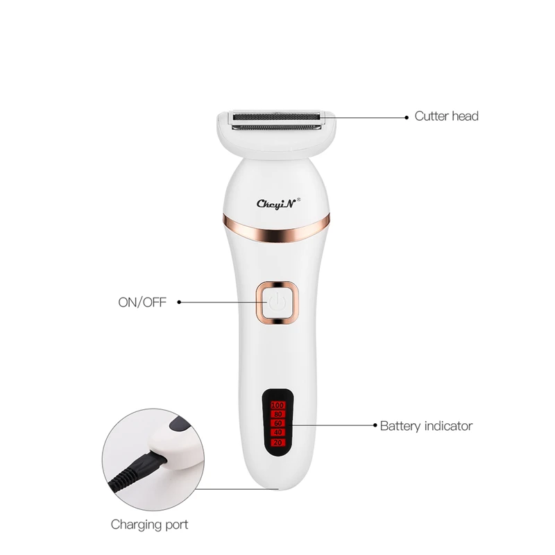 Портативное удаление волос Электрический эпилятор для женщин и мужчин безболезненный USB Перезаряжаемый боди-арт триммер для удаления волос машина 45
