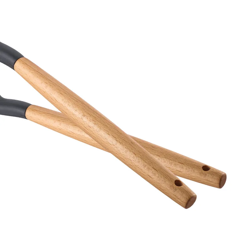 Cooking Utensils Kitchen Accessories Wood Handel Silicone NonStick Cooking Tool