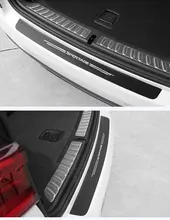 

1pcs car trunk carbon fiber protective sticker bumper decoration modification is suitable for sports 2016-2020 accessories