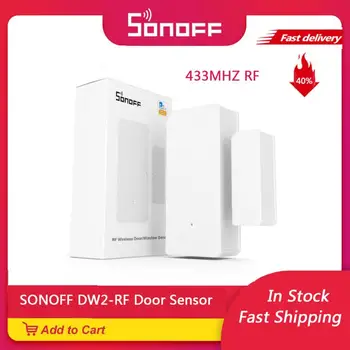 

SONOFF DW2-RF 433MHZ Wireless Smart Door Window Alarm Infrared Sensor Home Security APP Remote Control Smart Scene Sensor
