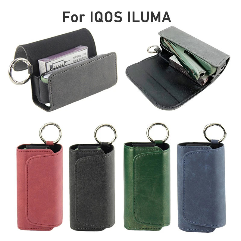 PU Leather Holder Case for IQOS ILuma Prime 4 Colors Cover Portable  Anti-fall Dust-proof Pouch Bag Protective Cover Accessories