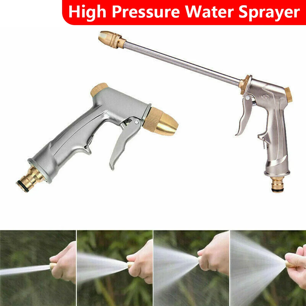 High Pressure Washer Water Gun Car Jet Garden Hose Nozzle Spray Washing Tools Power Watering Sprinkler | Дом и сад