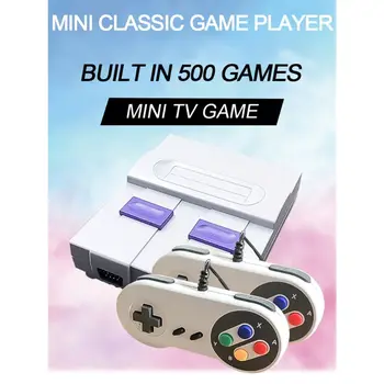 

OOTDTY 1Set Super Mini 8Bit Game Console Retro Handheld Gaming Player with 500 Games