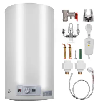 

VEVOR 50L Electric Water Heater 2KW Water Heater with Tank Water Heater for Kitchen, Bath
