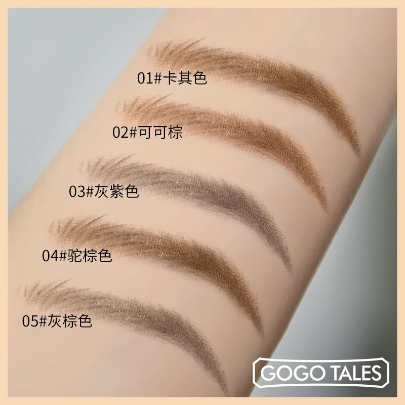 Gogo tales eyebrow enhancer kit brown coffee grey eyebrow pencil long lasting waterproof microblading eyebrow tattoo pen BN213