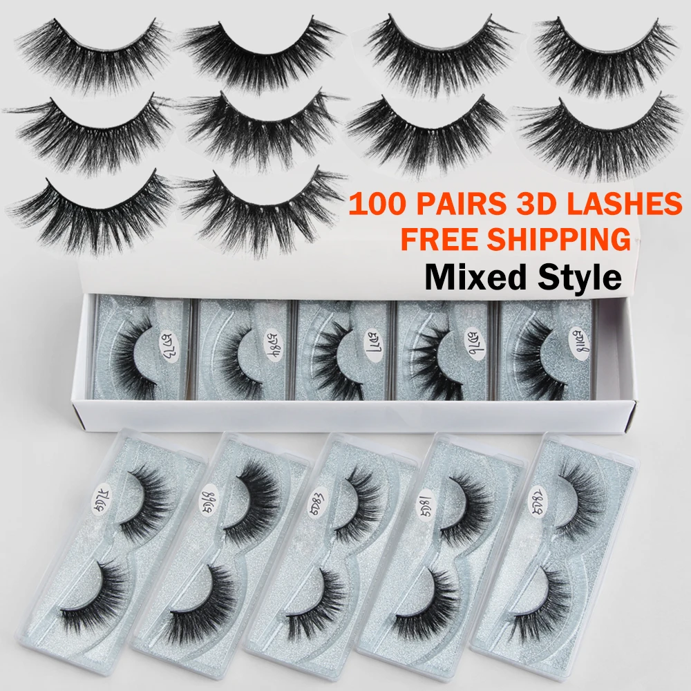 MAANGE 10/20/30/40/50/80/100 Pairs 5D Mink Lashes Wholesale False Eyelashes Natural Long Hand Made Makeup Fake Eyelash Extension MAANGE 10/20/30/40/50/80/100 Pairs 5D Mink Lashes Wholesale False Eyelashes Natural Long Hand Made Makeup Fake Eyelash Extension